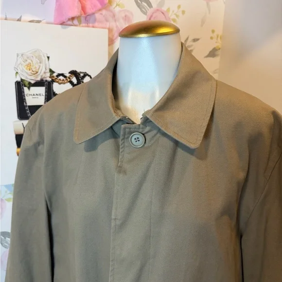 Structure Vintage Men's Beige Trench Coat - Picture 3 of 8